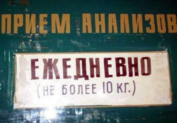 Прием анализов. Прием анализов.