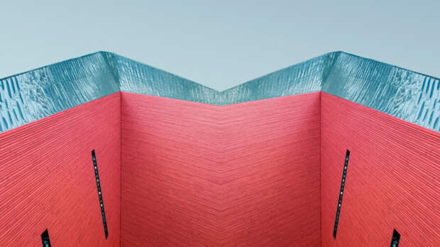 tech stories salmon blue sky architecture
