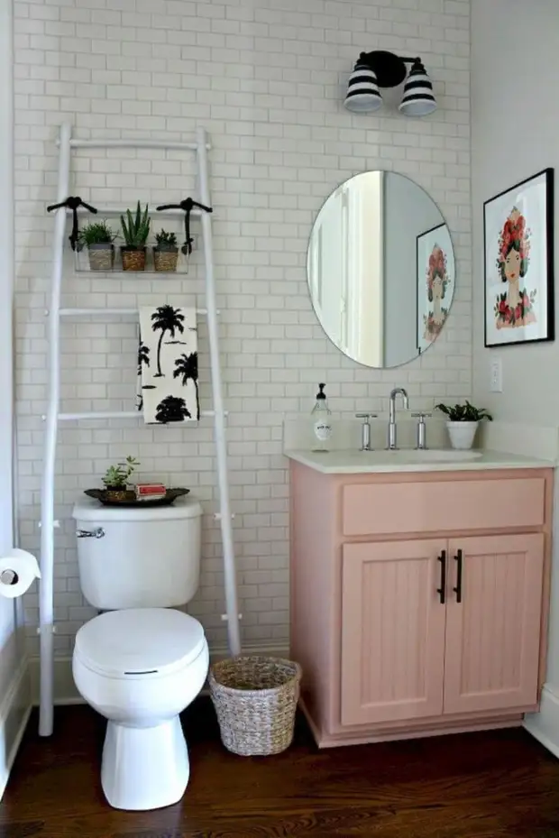 10 блестящих идей для хранения вещей в туалете