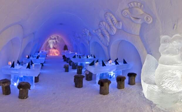 Kemi - ресторан изо льда и снега в Финляндии.
