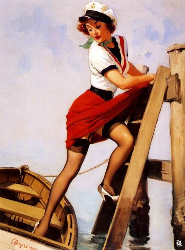 Pin-up — художник Джил Элвгрен