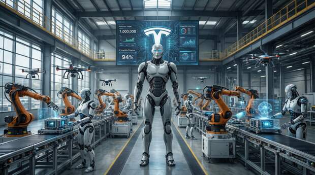 Маск: автомобильное производство Tesla переориентируется на выпуск роботов Optimus