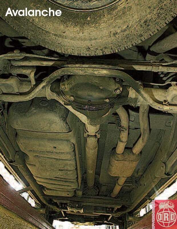 В отличие от Apache с его выступающими элементами трансмиссии, у Avalanche все «подобрано», и днище практически плоское.