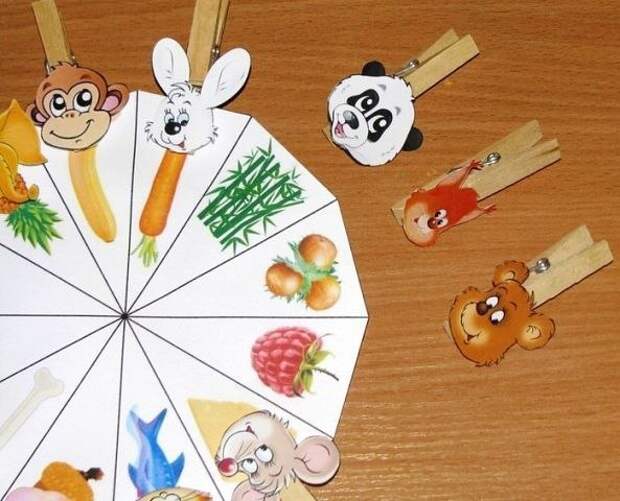 Игры с прищепками для детей