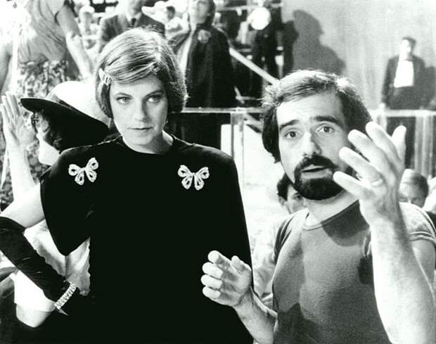 Джулия Филлипс и Мартин Скорсезе на съемочной площадке «Нью-Йорк, Нью-Йорк» 1977 года. Фотографии со съёмок, актеры, кинематограф, режиссеры