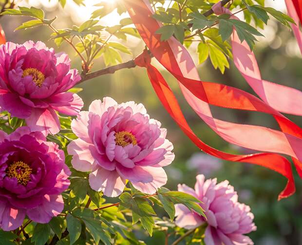Магия китайских пионов: в Никитском ботсаду показывают редкую цветочную коллекцию