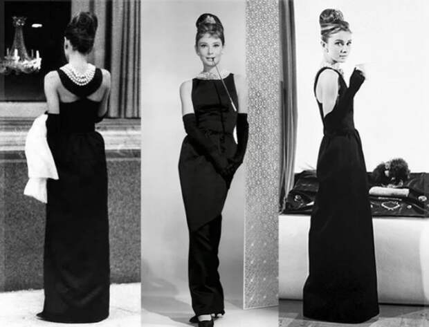 Легендарное чёрное платье, созданное модельером для съемок Одри Хепбёрн в фильме «Завтрак у Тиффани». / Фото: www.yandex.net