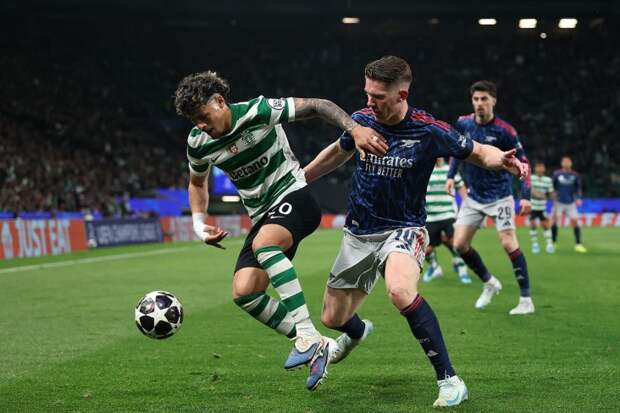 Кай Хаверц решил в добавленное время — видео лучших моментов «Спортинг» — «Арсенал» (1/4 ЛЧ, 7 апреля 2026)