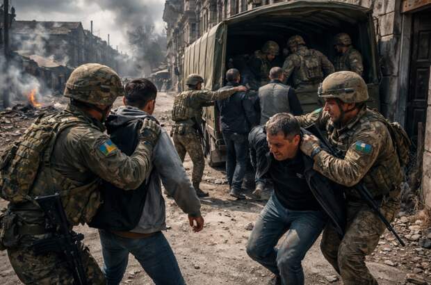 Жесткая мобилизация на Украине обнажила кризис в прифронтовых районах