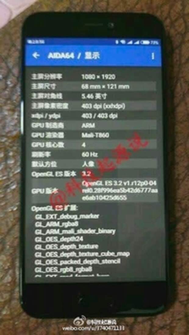 Xiaomi Meri в AIDA64