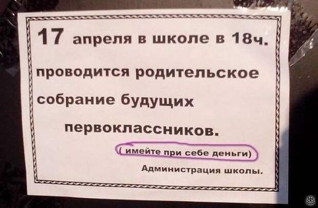 Смешные объявления, надписи, вывескм 4