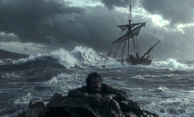 2 В 1809 году моряка вынесло на скалу посреди океана