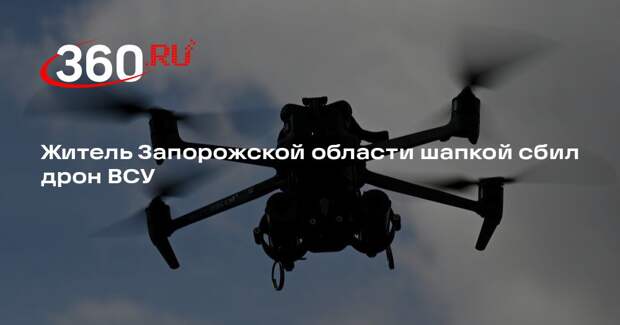 Житель Запорожской области шапкой сбил дрон ВСУ