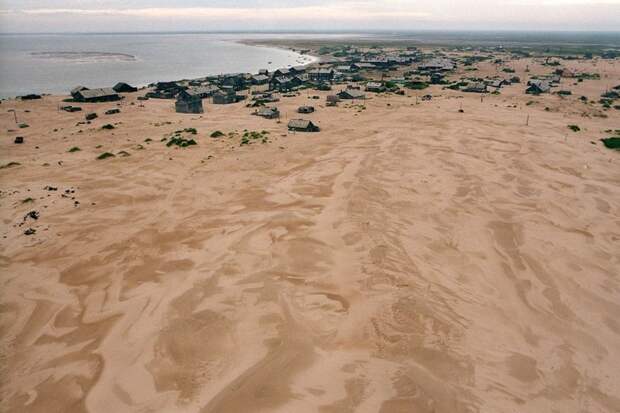 Русское село, заживо погребенное под песчаными дюнами Шойна, песок, село