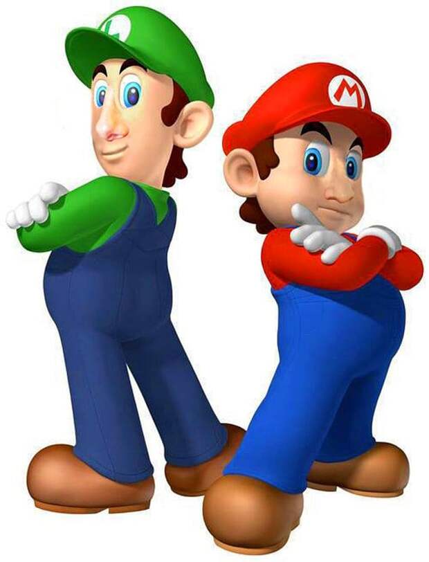 Вот так выглядят Марио и Луиджи с человеческими носами 😱