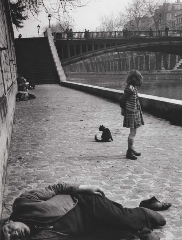 Франция, Париж, набережная Монтебелло, 1951 год.