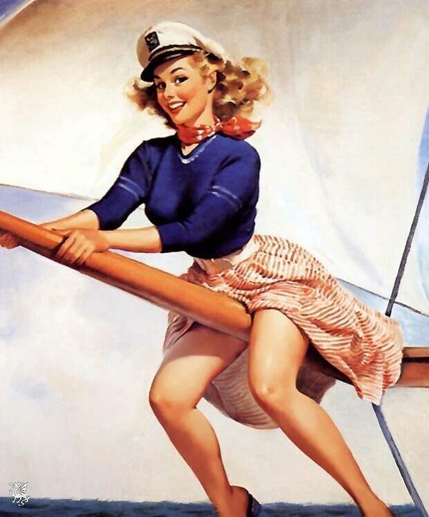 Яркие pin-up работы от художника Джила Элвгрена