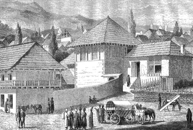 Василий Верещагин «Вид Шуши». Нагорный Карабах, XIX век.