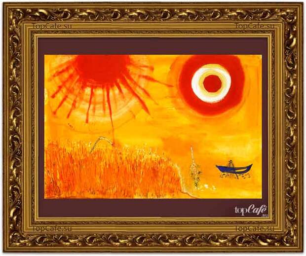 Самые известные картины Шагала: Пшеничное поле в летний полдень (1942)