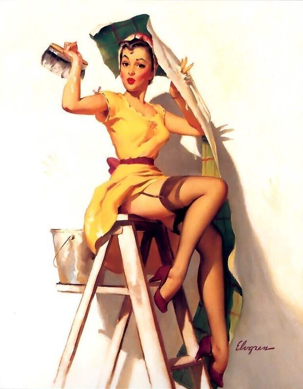 Pin-up — художник Джил Элвгрен
