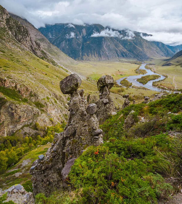 Каменные грибы Горный Алтай, Пейзаж, Путешествия, Фототур, Дикий туризм, Фотография, Отдых в России, Длиннопост