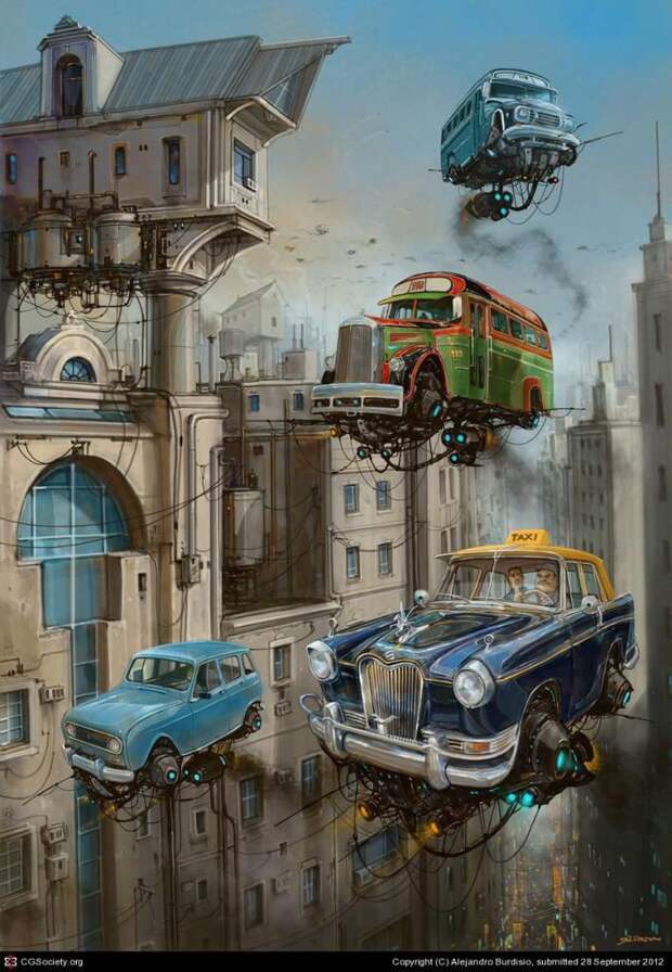 авто, художник, Alejandro Burdisio