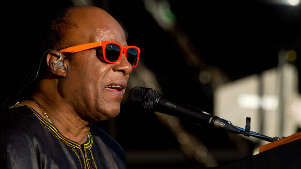 Stevie Wonder performs on Day 2 of the Calling Festival at Clapham Common on June 29, 2014 in London, England.