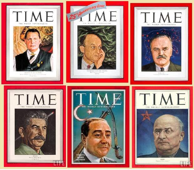 Обложки журнала Time, созданные Борисом Шаляпиным.