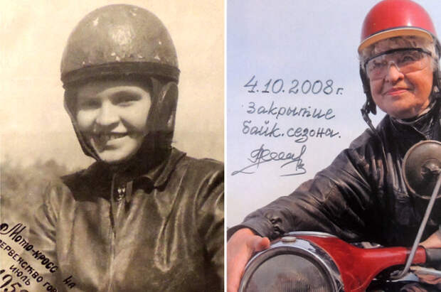 Лия Клюйкова - единственная бабушка-байкер в России.