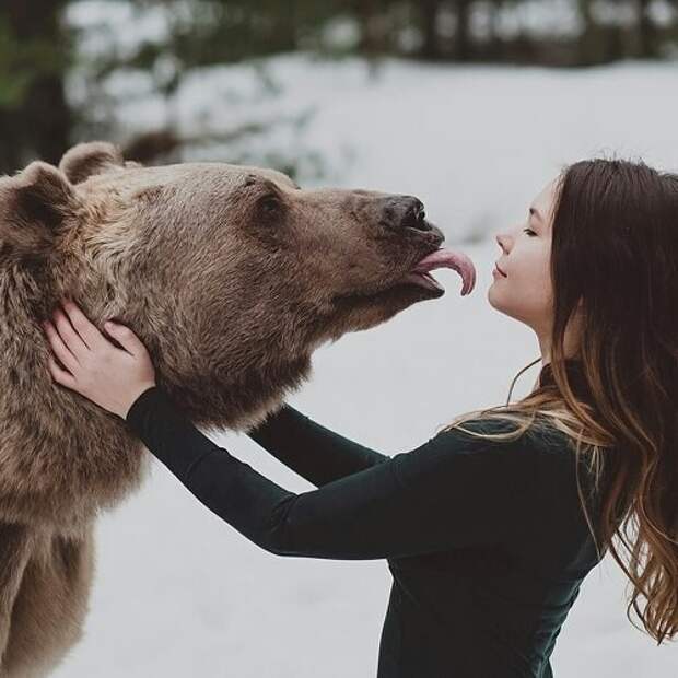 Самый суровый русский фотограф Ольга Баранцева, животные, люди, медведь, милота, фотограф