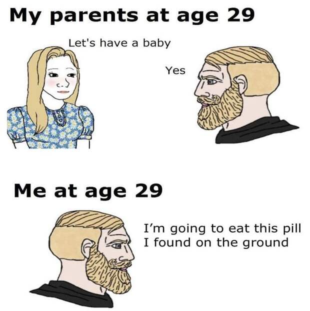 Мои родители и Я мем
