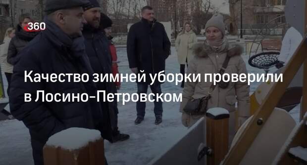 Качество зимней уборки проверили в Лосино-Петровском