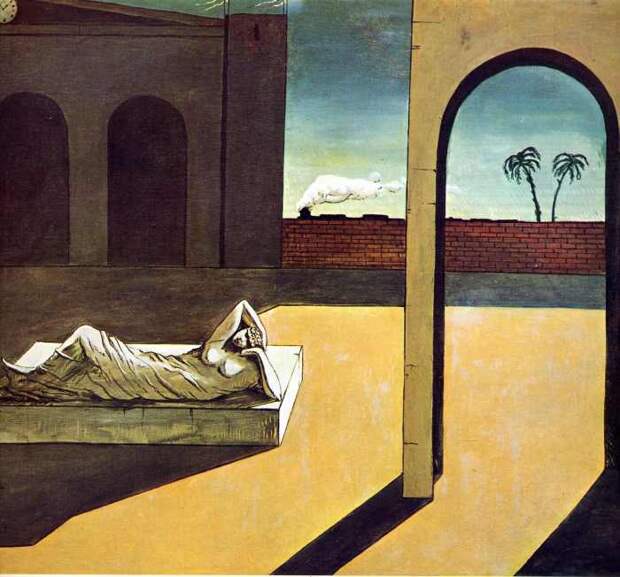 Вознаграждение предсказателя, 1913 год. Автор: Giorgio de Chirico.