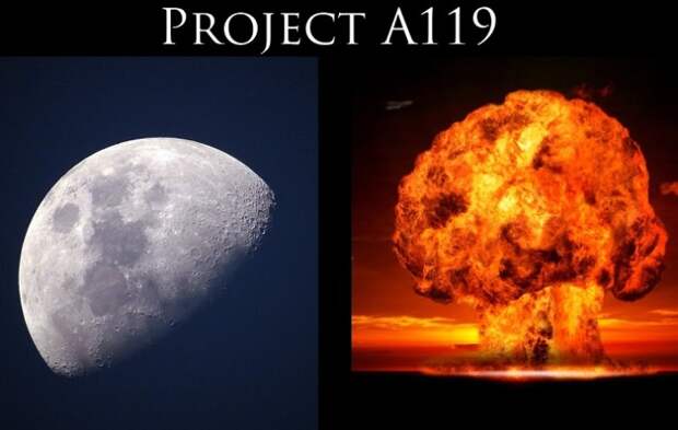 Американский проект ядерного взрыва на Луне А-119 / Фото: spacelegalissues.com