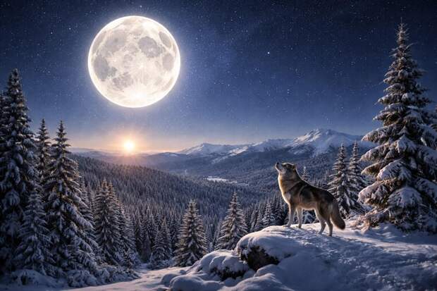 Cуперлуна «волчья луна» осветит ночное небо 3 января