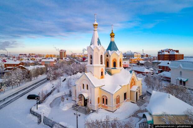 Салехард с высоты: уникальный город на полярном круге