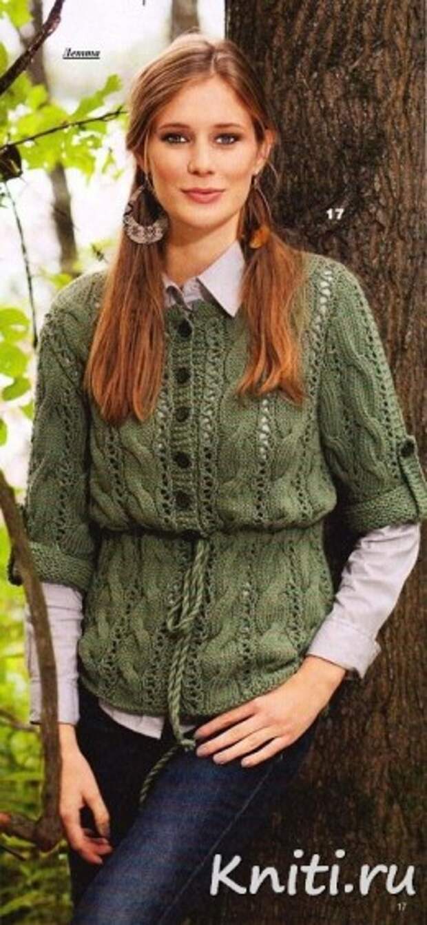 Кофточка с короткими рукавами