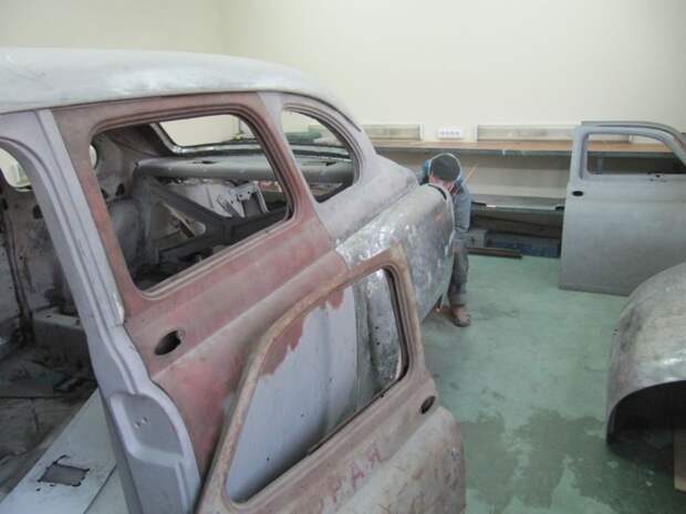 ЗИМ - реставрация первой представительской модели Горьковского автозавода ГАЗ-12, авто, восстановление, газ, зим, олдтаймер, реставрация, ретро авто