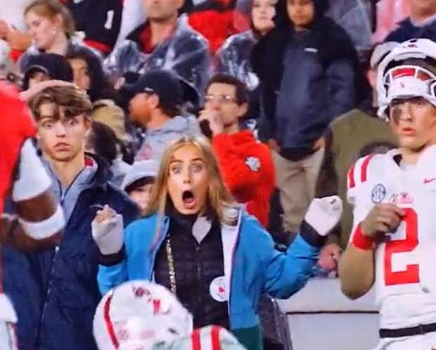 Ole Miss Dayton Wade Catch Reaction