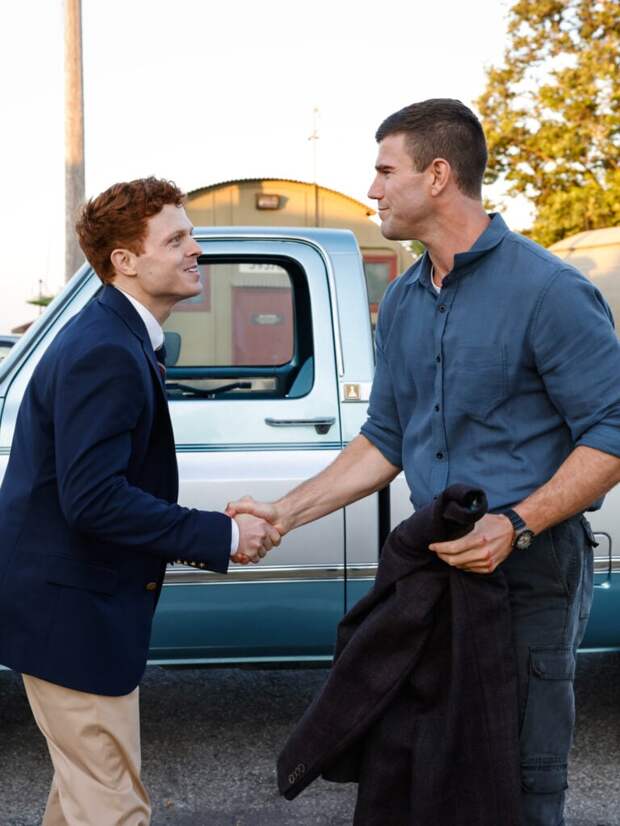 Caleb Foote as Bernard âRandyâ Randolf and Austin Stowell as Leroy Jethro Gibbs