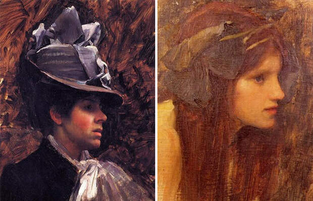 Работы Уотерхауса: Портрет Эстер Кенуорти (1885) и «Русалка» (1900) Работы Уотерхауса: Портрет Эстер Кенуорти (1885) и «Русалка» (1900)
