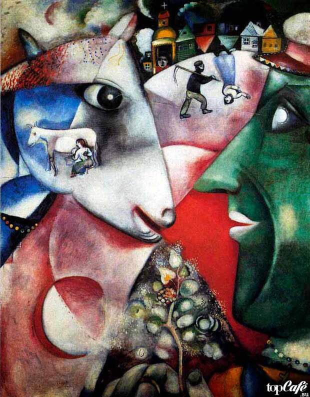 Самые известные картины Шагала: Я и моя деревня