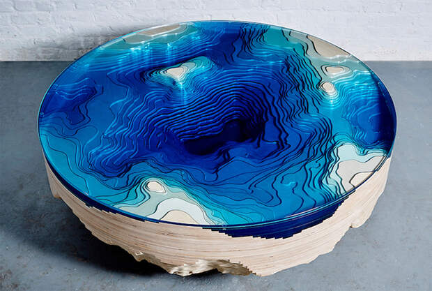 nature-inspired furniture table Abyss Horizon Table Duffy London 