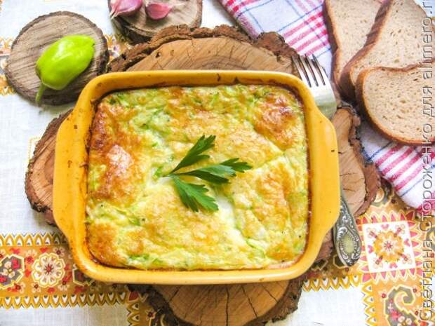 Вкусный омлет с кабачками Вкусный омлет с кабачками