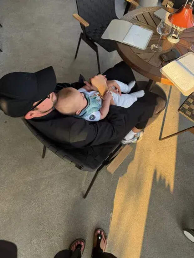 Александр Петров с сыном