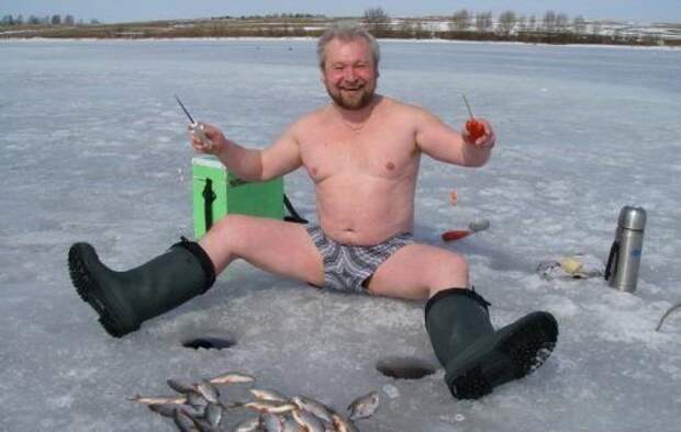 Смешные моменты с зимней рыбалки!