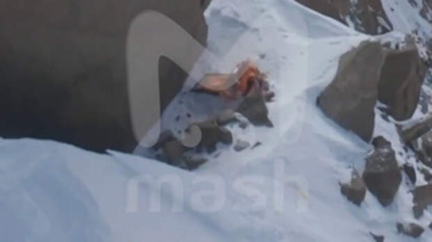 Кадры с дрона, на которых видна палатка Наговициной / Фото: Mash