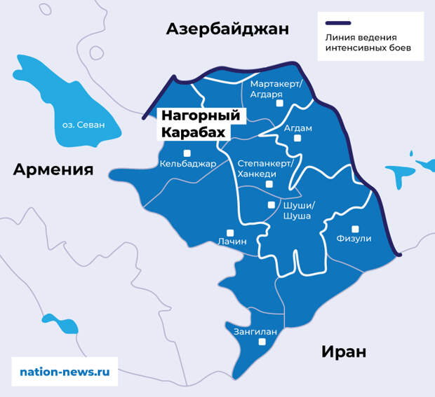 Конфликт азербайджан армения карта