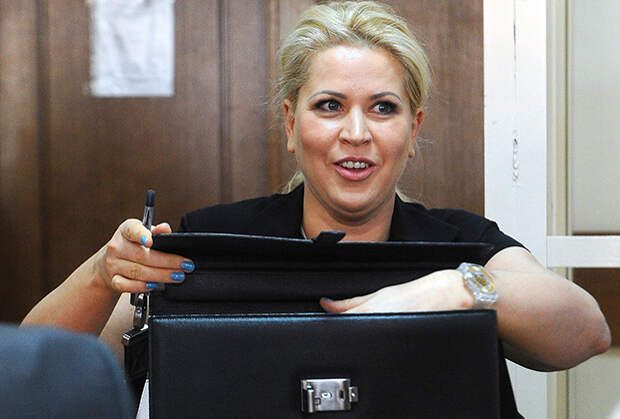 Евгения Васильева, обвиняемая в рамках дела «Оборонсервиса», во время заседания Пресненского районного суда