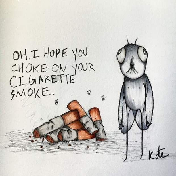 Рисунки девушки, страдающей шизофренией (14 фото)